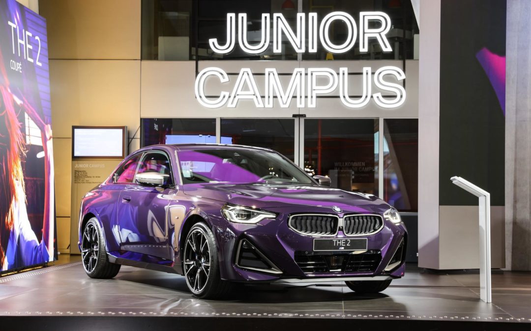 The 2022 BMW M240i Coupe in Thundernight Metallic