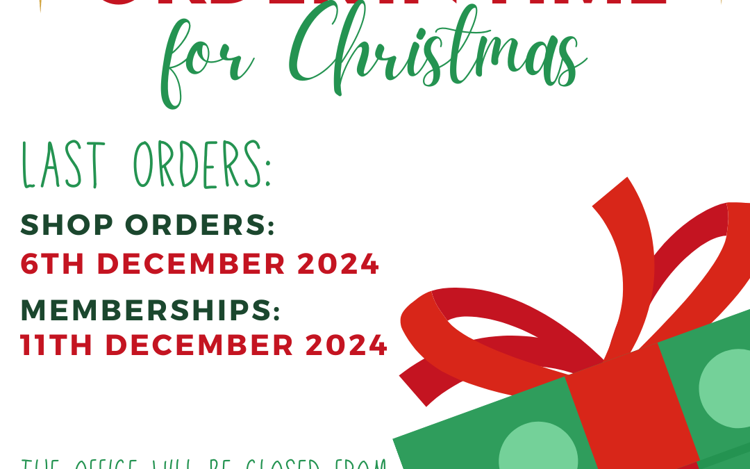 ORDER IN TIME FOR CHRISTMAS