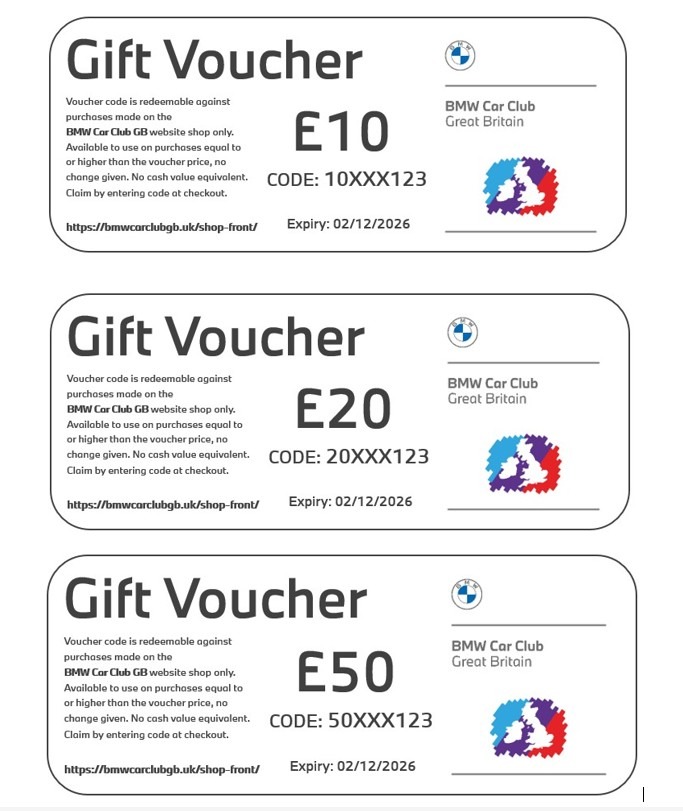 GIFT VOUCHER - £10 £20 £50